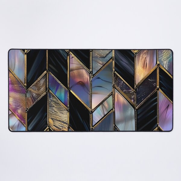Item preview, elegant stained glass with holographic tones designed and sold by dcrc.
