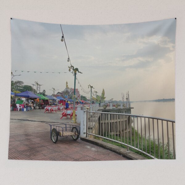 Item preview, Celestial Palette: Twilight on the Quays of Nong Khai designed and sold by franck380.