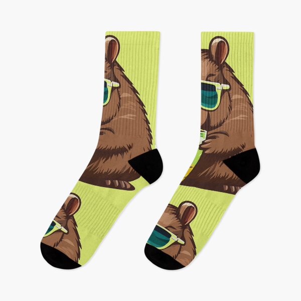 Item preview, Capybara Cute Drinking Lemonade Cartoon Style designed and sold by Horizon Cartoon.