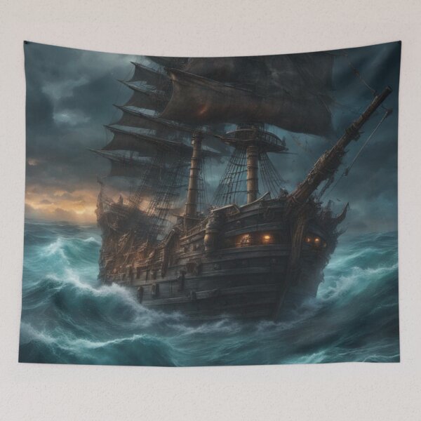 Item preview, Stormy Pirate Ship designed and sold by Jeremy Crotty.