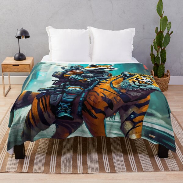 Item preview, Raccoon and tiger futuristic apocalypse designed and sold by Astralia.