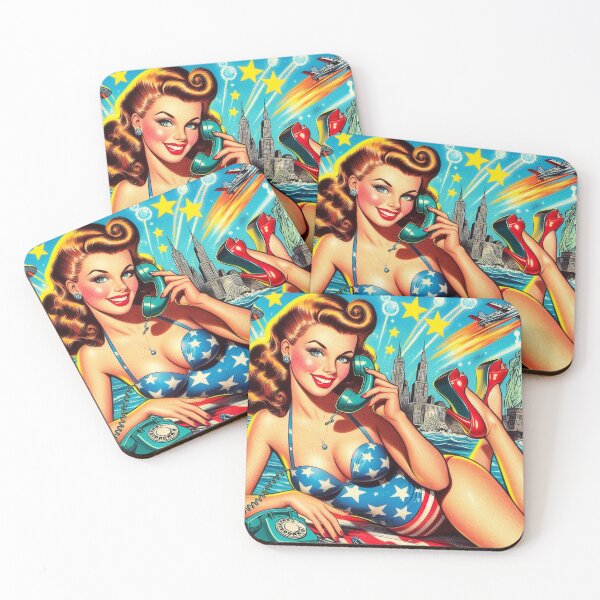 Item preview, Cute Vintage Pin-up designed and sold by PulpVintage.