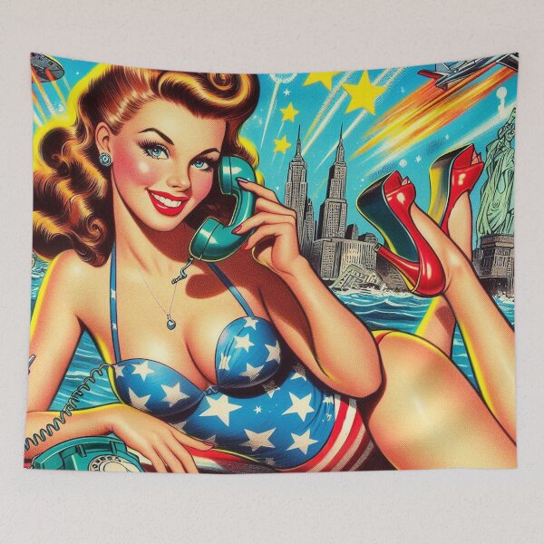 Item preview, Cute Vintage Pin-up designed and sold by PulpVintage.