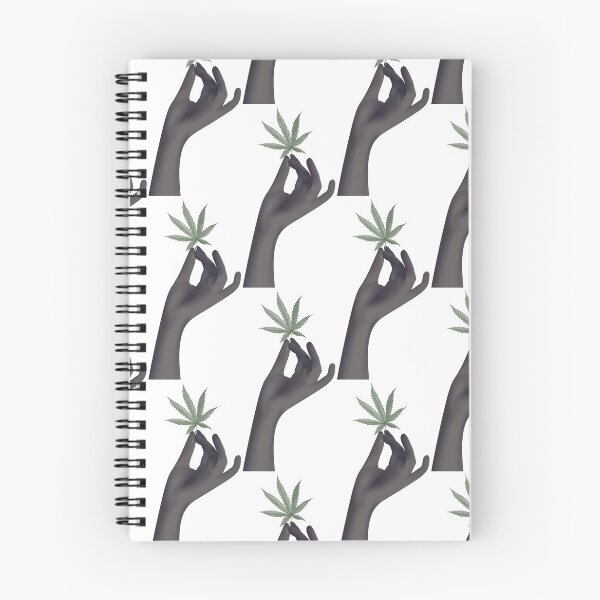 Item preview, A hand holding cannabis leaves designed and sold by momoxsama.