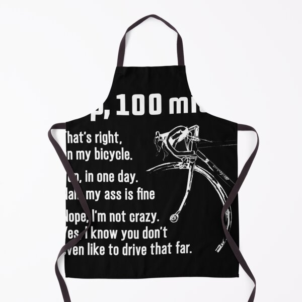 Item preview, 100 Miles On My Bicycle Funny Cycling Cyclist Quote designed and sold by Domeniohan.