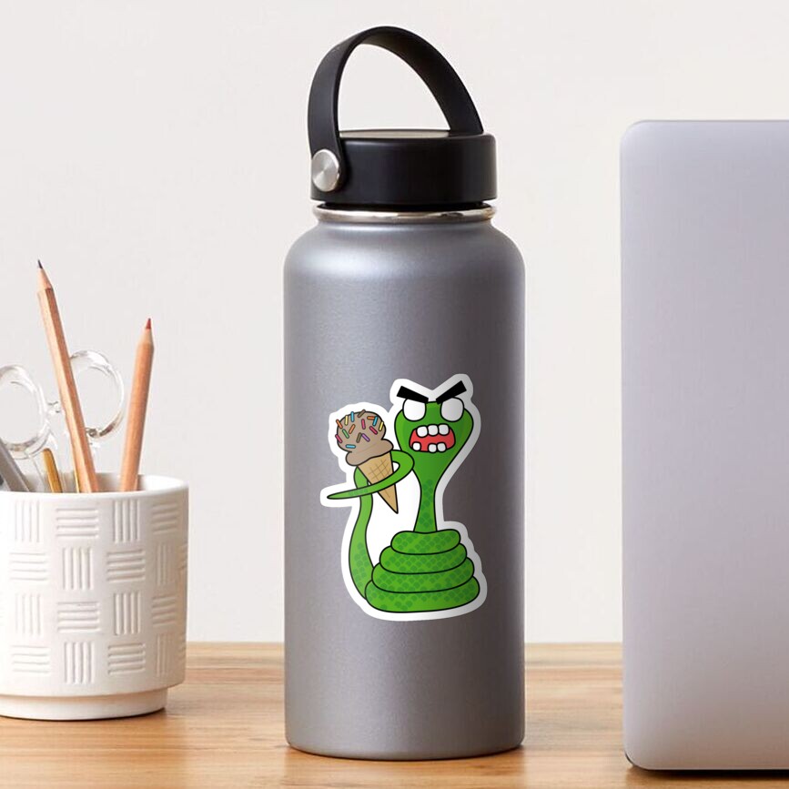 angry zombie cobra Sticker