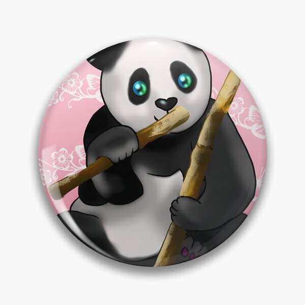 Item preview, cartoon panda with bamboo stalk  designed and sold by Keishawards.