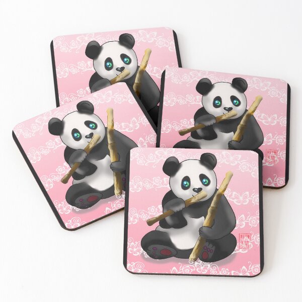 Item preview, cartoon panda with bamboo stalk  designed and sold by Keishawards.