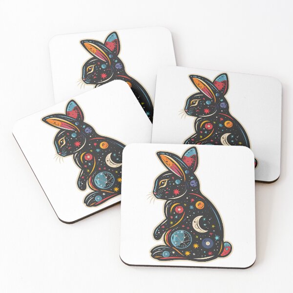 Item preview, Cosmic bunny Blues Reds designed and sold by LittleShopOrion.