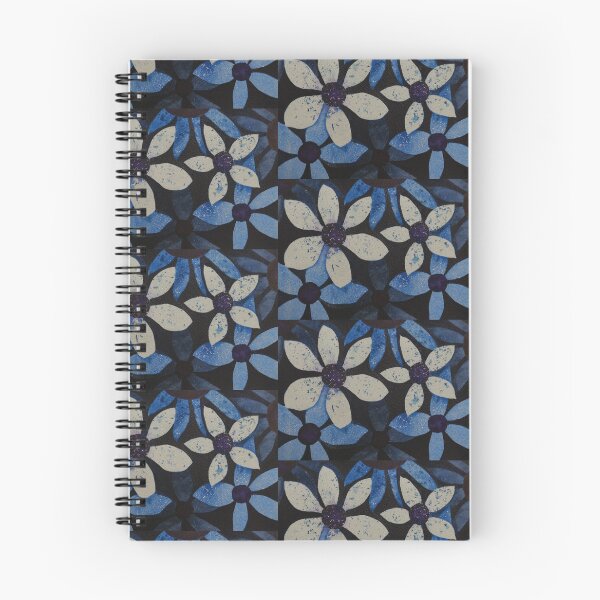 Item preview, BLUE FLOATING FLOWERS designed and sold by Deanna Neilan.