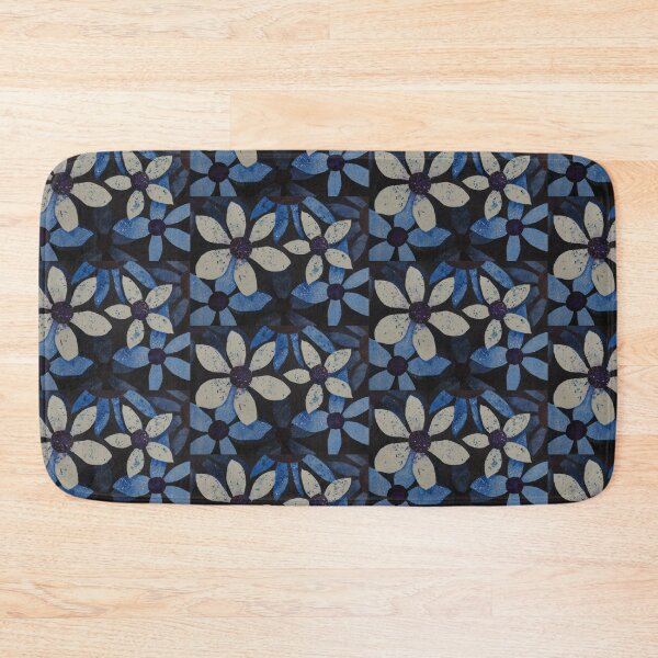 Item preview, BLUE FLOATING FLOWERS designed and sold by Deanna Neilan.