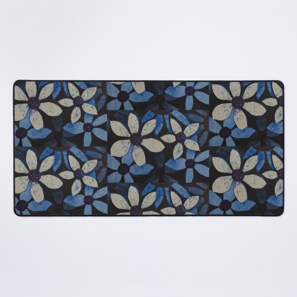 Item preview, BLUE FLOATING FLOWERS designed and sold by Deanna Neilan.