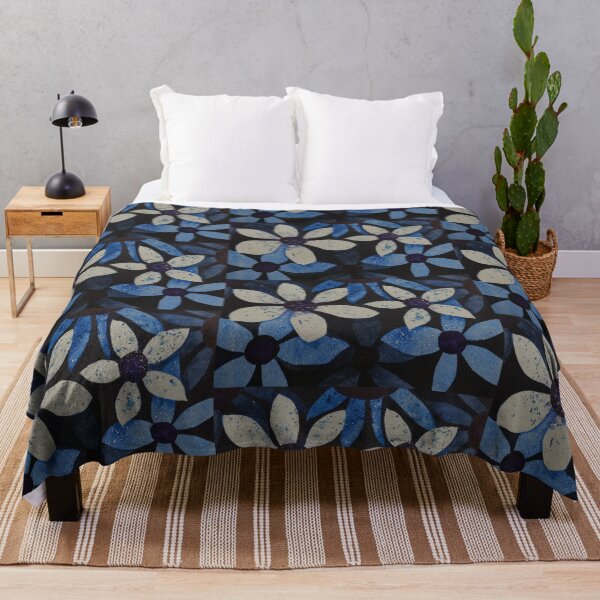 Item preview, BLUE FLOATING FLOWERS designed and sold by Deanna Neilan.