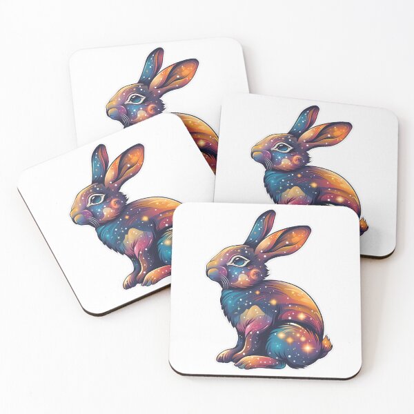Item preview, Cosmic bunny Golds Blues designed and sold by LittleShopOrion.