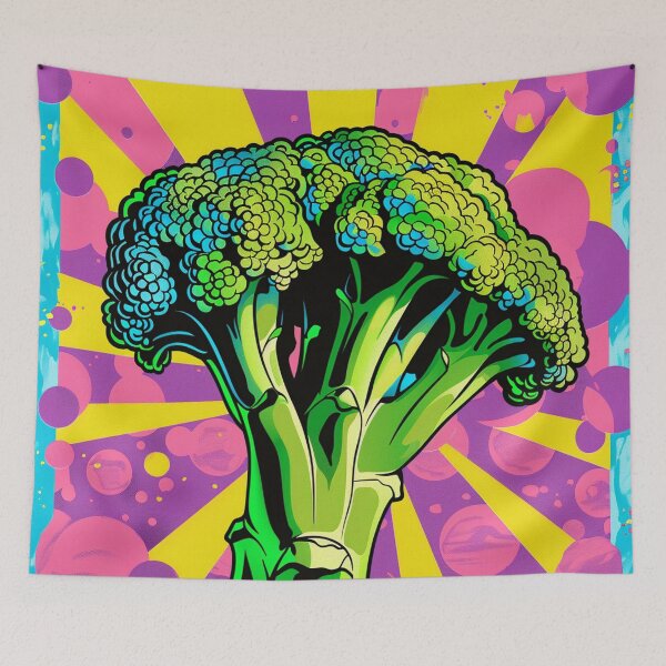 Item preview, Broccoli Pop Art 2 designed and sold by AstroRisq.