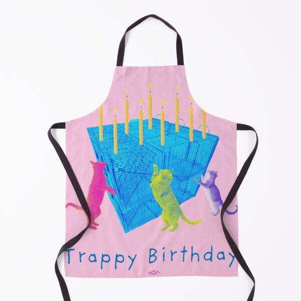 Item preview, Pink Trappy Birthday Card TNR Feral Cat designed and sold by 1Felinophile.