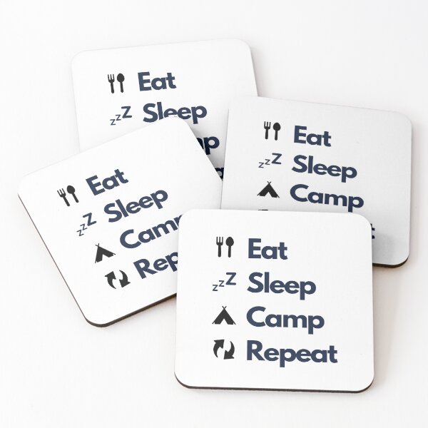 Item preview, Eat, sleep, camp, repeat designed and sold by vinxChosen.