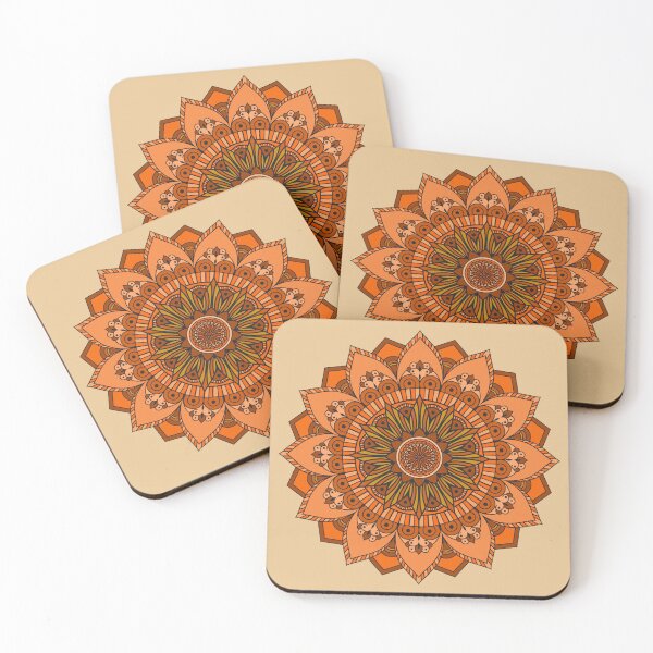 Item preview, Orange Mandala for Sacral Chakra Zunaria Pattern designed and sold by SeranaMakes.