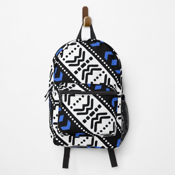 Item preview, African Black, Blue and White Bogolan Design designed and sold by funkyvibes.