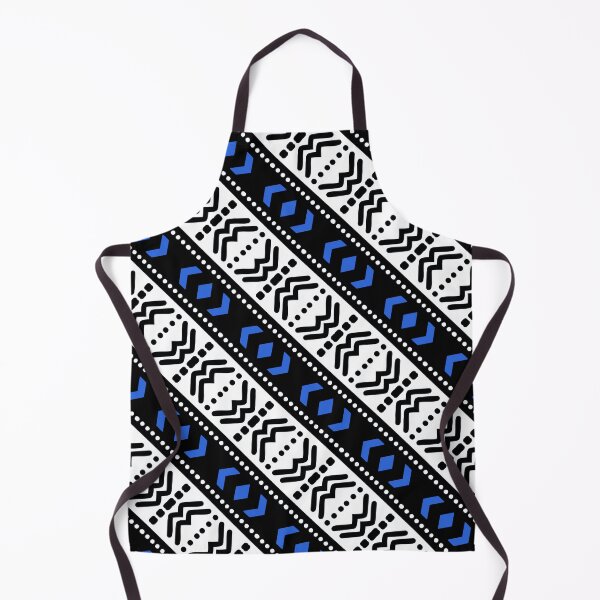 Item preview, African Black, Blue and White Bogolan Design designed and sold by funkyvibes.