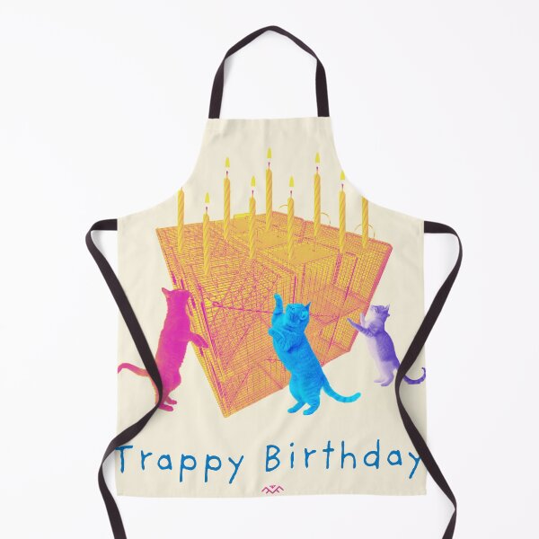 Item preview, Cream Trappy Birthday Card TNR Feral Cat designed and sold by 1Felinophile.