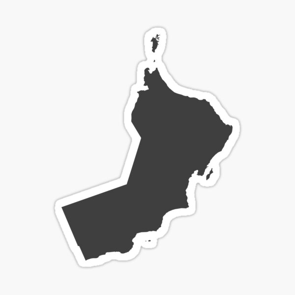 Oman Love in Charcoal Sticker