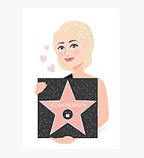 Gillian Anderson - Hollywood Walk of Fame Photographic Print