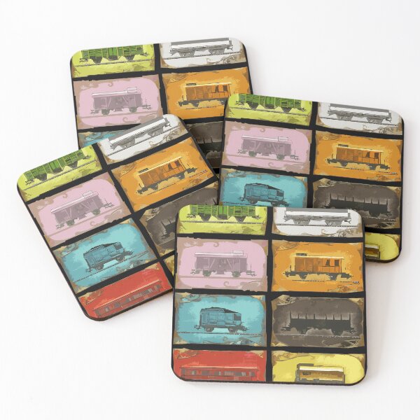 Item preview,  Ticket To Ride The Trains On Black designed and sold by LewUpton21.