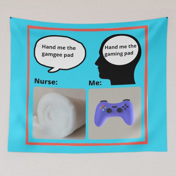 Item preview, Gamgee funny gaming nurse and gamer meme designed and sold by LUCKYHAPPYFINDS.