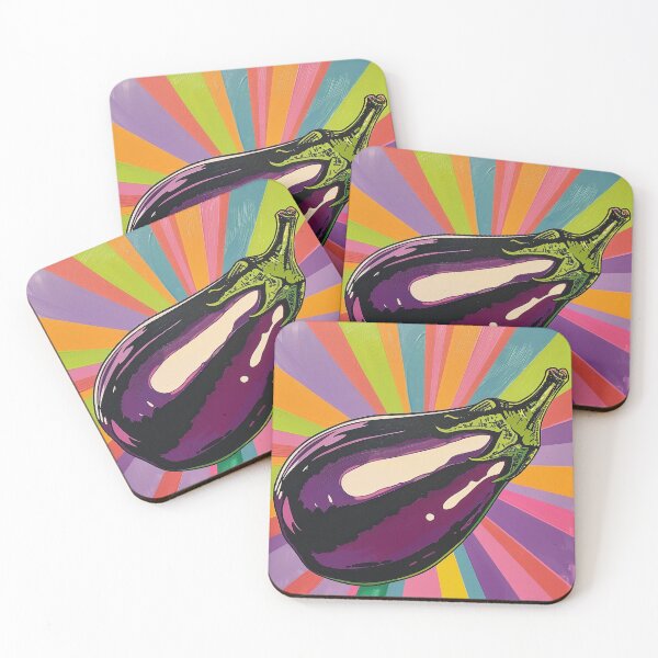 Item preview, Eggplant Pop Art 2 designed and sold by AstroRisq.