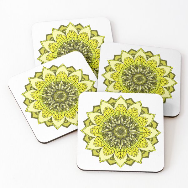 Item preview, Yellow Mandala for Solar Plexus Chakra Zunaria Pattern designed and sold by SeranaMakes.