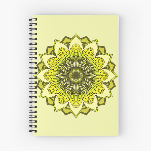 Artikelvorschau, Gelbes Mandala für das Solarplexus-Chakra-Zunaria-Muster entworfen und verkauft von SeranaMakes.