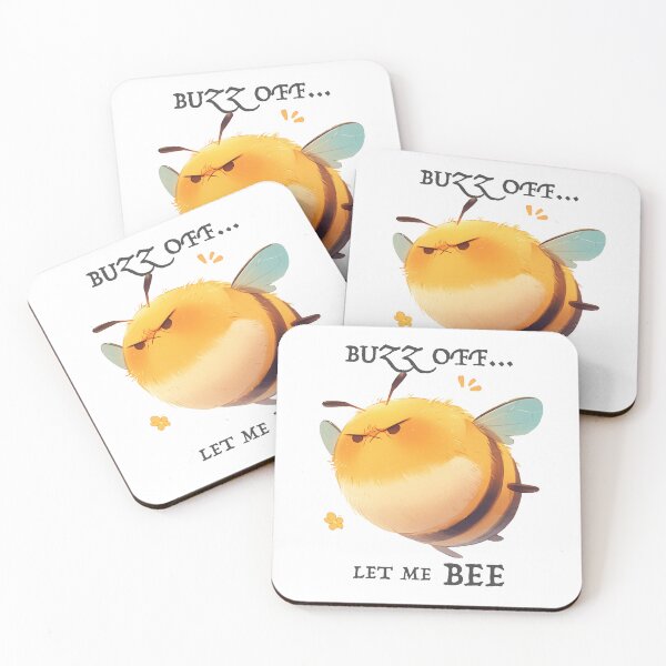 Item preview, grumpy bee designed and sold by PurrfectoPrints.