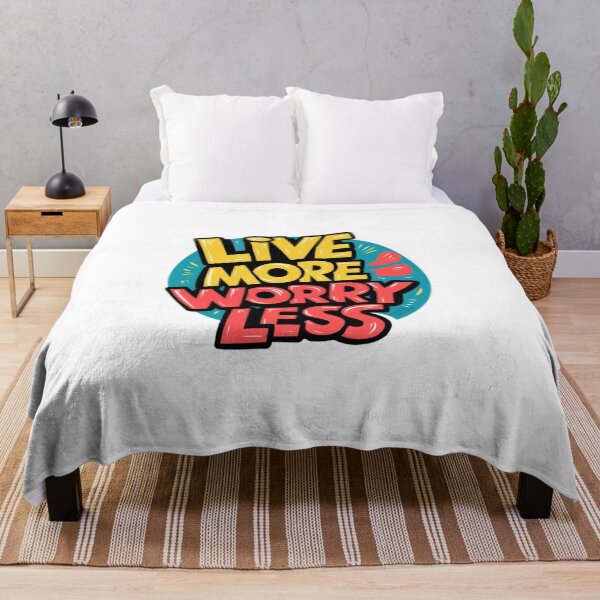 Item preview, live more worry less designed and sold by bukajart.