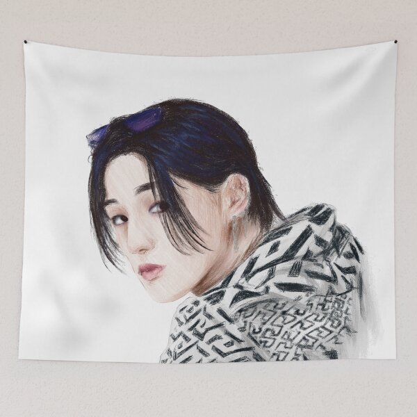 Item preview, Wooyoung (bouncy era) digital sketch (no bg) designed and sold by MintyLix.