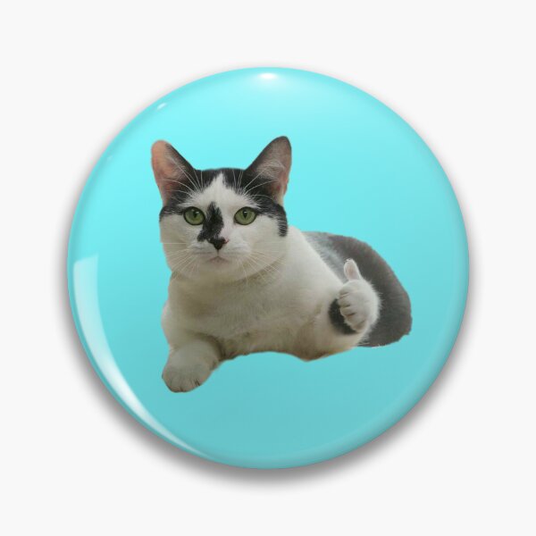 Item preview, Cat thumbs up funny sarcastic meme kitty designed and sold by Sydscriv.