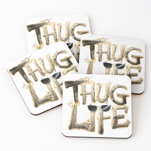 Item preview, Golden Glory: Thug Life Typography designed and sold by M0A0.