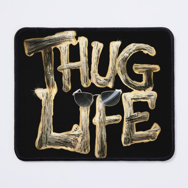 Item preview, Golden Glory: Thug Life Typography designed and sold by M0A0.