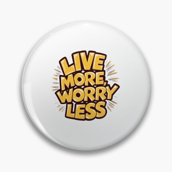 Item preview, live more worry less yellow  designed and sold by bukajart.