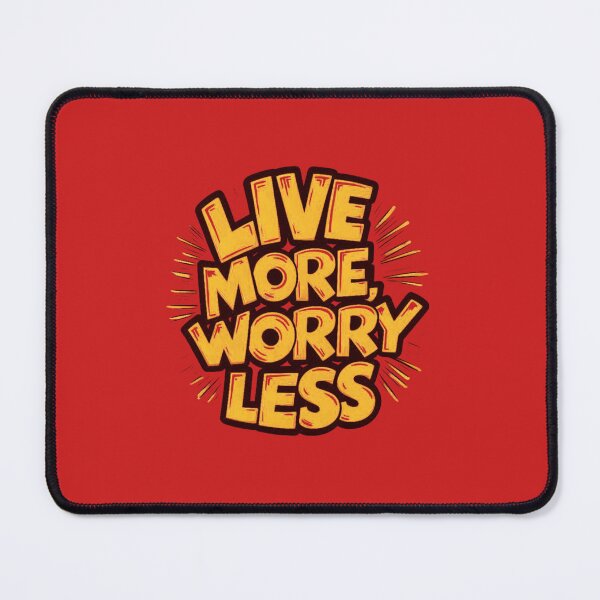 Item preview, live more worry less yellow designed and sold by bukajart.