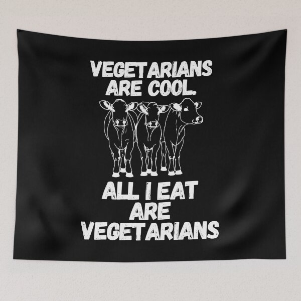 Item preview, Eat Vegetarians designed and sold by SleepingFoxy.