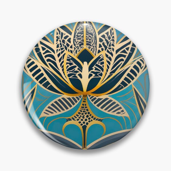 Item preview, Art Deco Lotus Blossom Elegant Floral Designs designed and sold by Tamas Das.