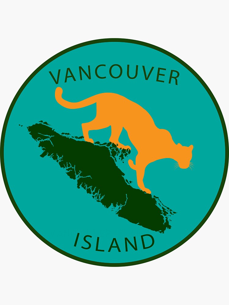 Puma de la isla de Vancouver Pegatina