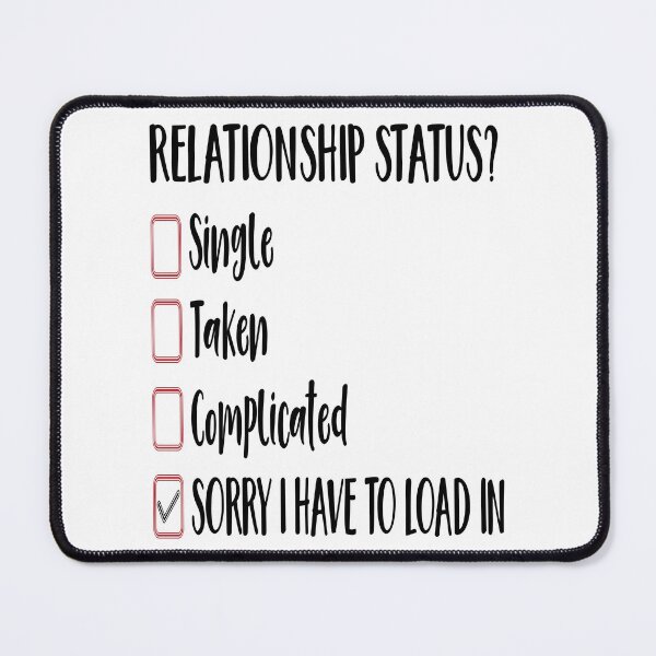 Item preview, RELATIONSHIP STATUS. BLACK DESIGN designed and sold by Rejiboustarts.