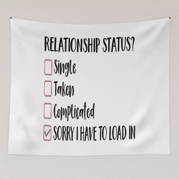 Item preview, RELATIONSHIP STATUS. BLACK DESIGN designed and sold by Rejiboustarts.