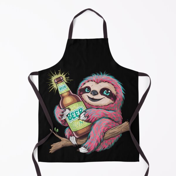 Item preview, Beer Drinking Sloth Shirt designed and sold by PeelZinc.