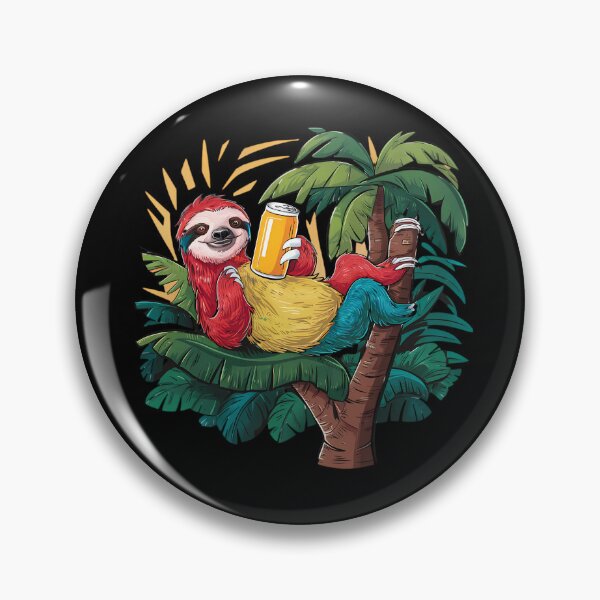 Item preview, Beer Drinking Sloth Shirt designed and sold by PeelZinc.