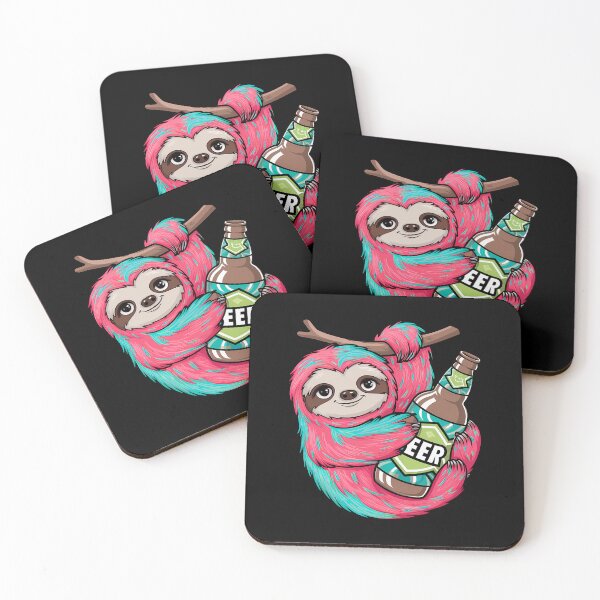 Item preview, Beer Drinking Sloth Shirt designed and sold by PeelZinc.