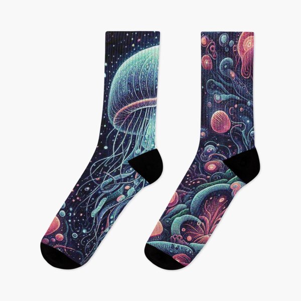 Item preview, Bioluminescent Jellyfish in the Deep sea designed and sold by Illuministique.