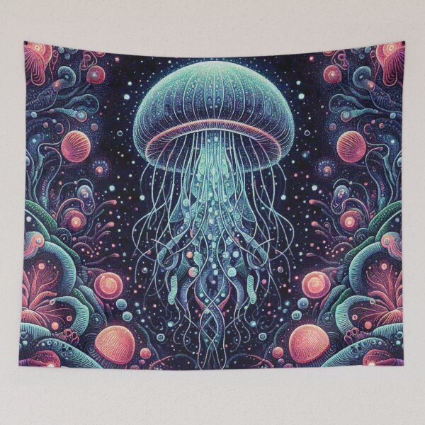 Item preview, Bioluminescent Jellyfish in the Deep sea designed and sold by Illuministique.